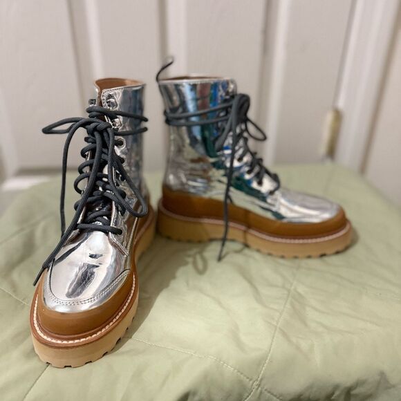 NEW ULLA JOHNSON etna boot in platinum - Picture 6 of 12